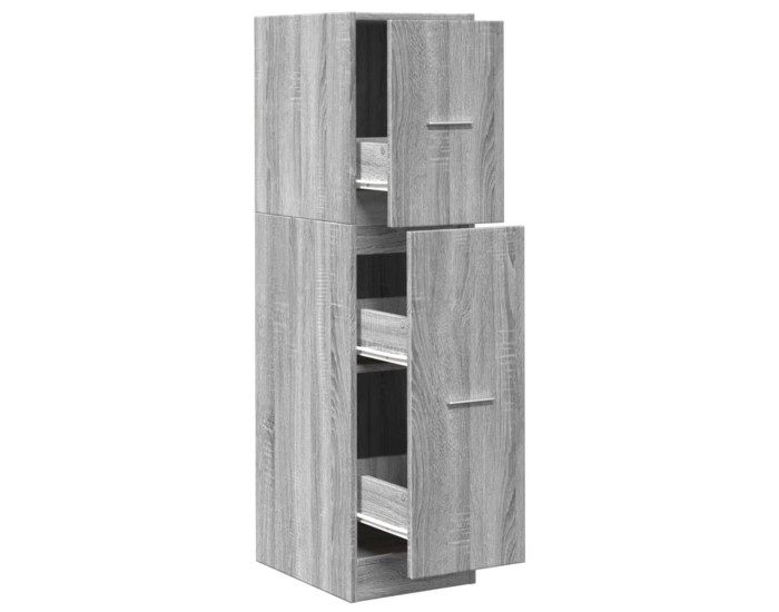 Sonata Dulap de farmacie, sonoma gri, 30x41x118 cm, lemn prelucrat