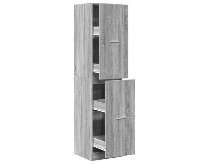 Sonata Dulap de farmacie, sonoma gri, 40x41x174,5 cm, lemn prelucrat