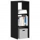 Sonata H Библиотека стифиращи черен дъб 30x30x80 см инженерно дърво