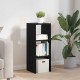 Sonata H Библиотека стифиращи черен дъб 30x30x80 см инженерно дърво