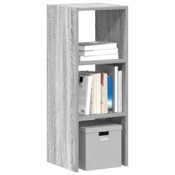 Sonata H Библиотека стифиращи сив сонома 30x30x80 см инженерно дърво - Dulapuri