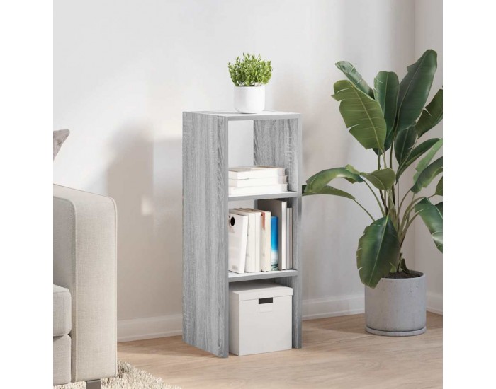 Sonata H Библиотека стифиращи сив сонома 30x30x80 см инженерно дърво