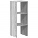 Sonata H Библиотека стифиращи сив сонома 30x30x80 см инженерно дърво