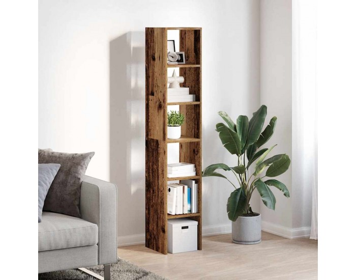 Sonata H Библиотеки 2бр стифиращи старо дърво 30x30x80см инженерно дърво
