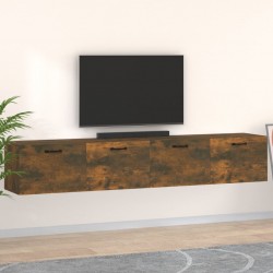 Sonata H Стенни шкафове 2 бр опушен дъб 100x36,5x35 см инженерно дърво - Dulapuri