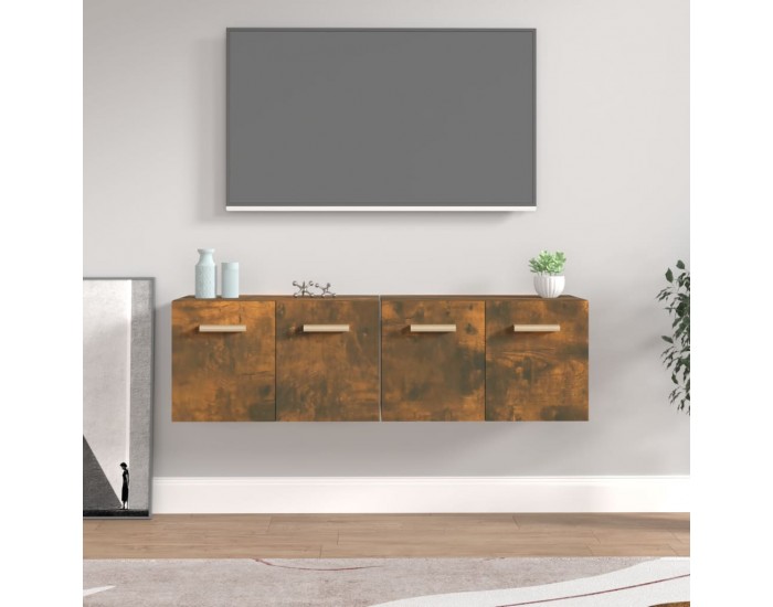 Sonata H Стенни шкафове 2 бр опушен дъб 60x36,5x35 см инженерно дърво