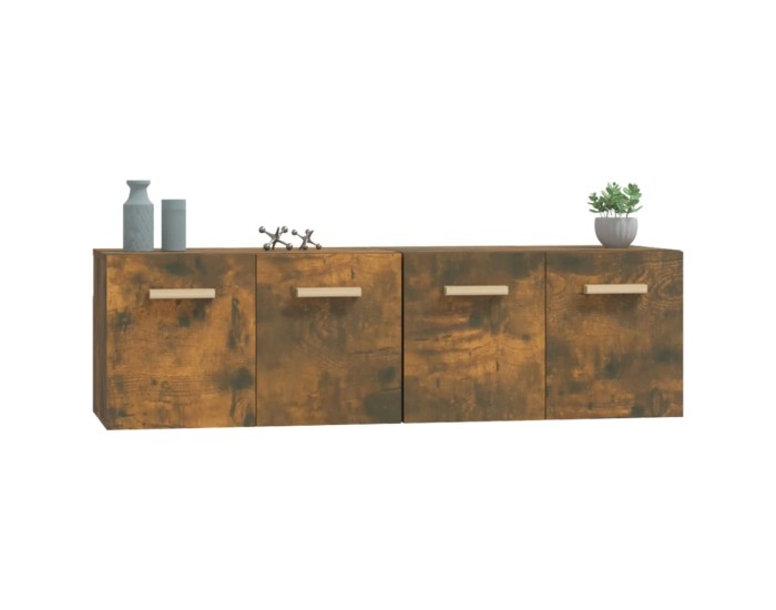 Sonata Dulapuri TV de perete 2 buc. stejar fumuriu 60x36,5x35 cm lemn