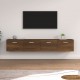 Sonata H Стенни шкафове 2 бр кафяв дъб 100x36,5x35 см инженерно дърво