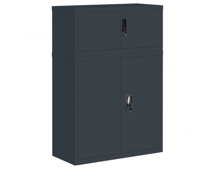 Sonata H Шкаф за папки антрацит 90x40x130 см стомана