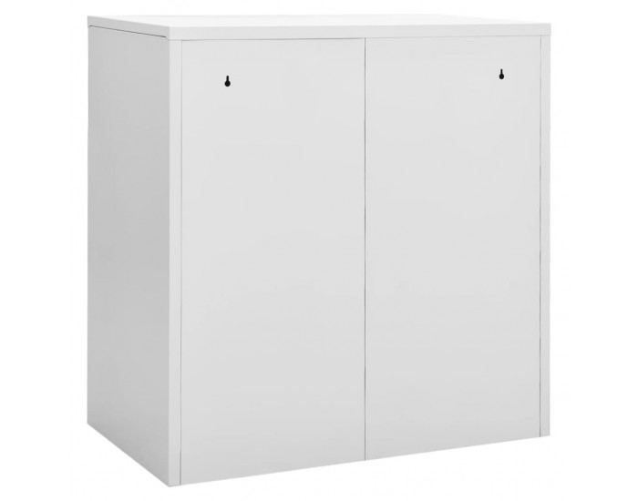 Sonata H Заключващи шкафове 2 бр светлосиво/червено 90x45x92,5см стомана