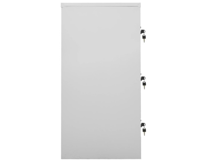 Sonata Dulapuri vestiar 5 buc. gri deschis/albastru 90x45x92,5 cm oțel