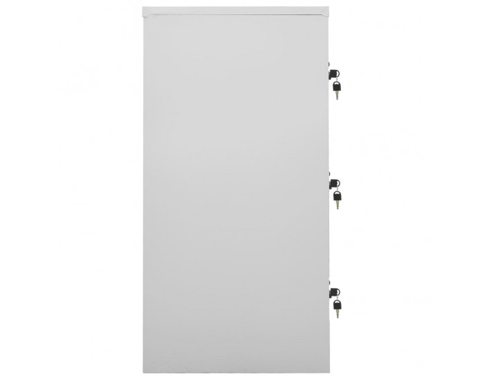 Sonata H Заключващи шкафове 5 бр светлосиво/зелено 90x45x92,5 см стомана