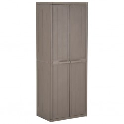Sonata H Градински шкаф за съхранение кафяв 65x45x172 см дървесна визия - Dulapuri