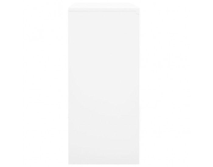 Sonata H Офис шкаф с плъзгаща се врата, бял, 90x40x90 см, стомана