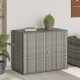 Sonata H Градински шкаф за съхранение сив 100x55,5x80 см полиратан
