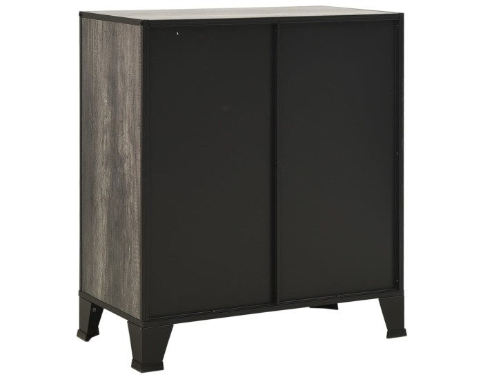 Sonata Dulap de depozitare,gri,72x36x82cm,metal și MDF
