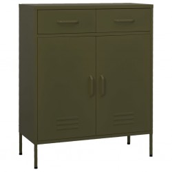 Sonata H Шкаф за съхранение, маслиненозелен, 80х35х101,5 см, стомана - Dulapuri
