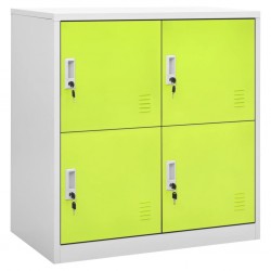 Sonata H Заключващ се шкаф, светлосиво и зелено, 90x45x92,5 см, стомана - Dulapuri