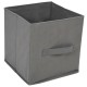 Sonata Dulap de depozitare cu 3 sertare textile, gri 34x34x101 cm oțel