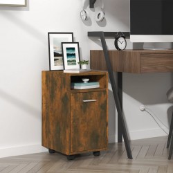Sonata H Нощно шкафче с колелца опушен дъб 33x38x60 см инженерно дърво - Dulapuri