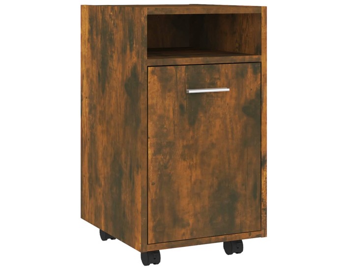 Sonata Dulap lateral cu roți stejar afumat 33x38x60 cm lemn prelucrat