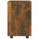 Sonata Dulap lateral cu roți stejar afumat 33x38x60 cm lemn prelucrat