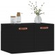 Sonata H Стенен шкаф, черен, 60x36,5x35 см, инженерно дърво