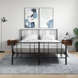 Sonata H Нощни шкафчета за стенен монтаж, 2 бр, опушен дъб, 35x35x20 см - Dulapuri