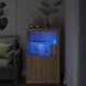 Sonata Dulap lateral cu lumini LED, stejar sonoma, lemn prelucrat