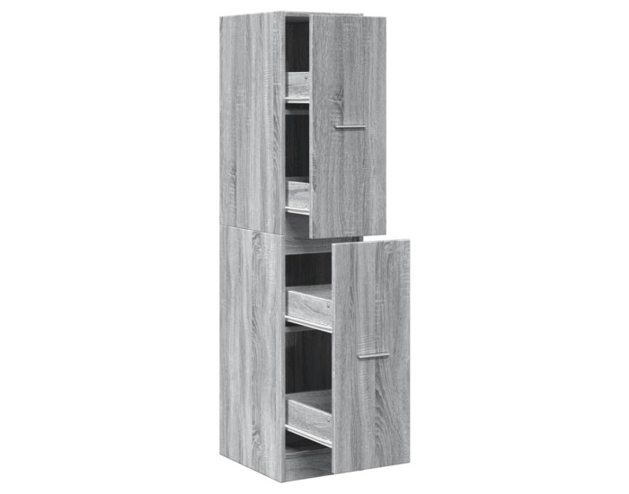Sonata Dulap de farmacie, sonoma gri, 30x41x144,5 cm, lemn prelucrat