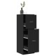 Sonata Dulap de farmacie, negru, 40x41x118 cm, lemn prelucrat