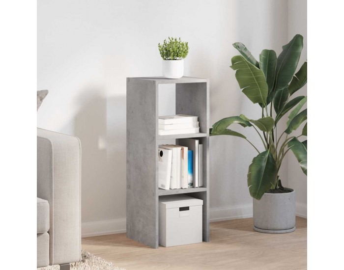 Sonata H Библиотека стифиращи бетонно сив 30x30x80 см инженерно дърво