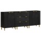 Sonata Servante, 3 piese, negru, lemn prelucrat