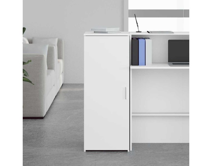Sonata Dulap de depozitare alb 40x45x103,5 cm, lemn stratificat