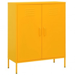 Sonata H Шкаф за съхранение, горчица, 80х35х101,5 см, стомана - Dulapuri