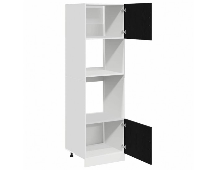 Sonata H Микровълнов кабинет с рафт Riga Черен дъб 60 x 57 x 207 см