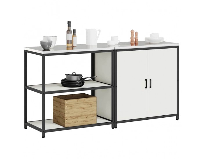 Sonata H Комплект за кухненско съхранение 2 pcs Бяло 180 x 50 x 92 см