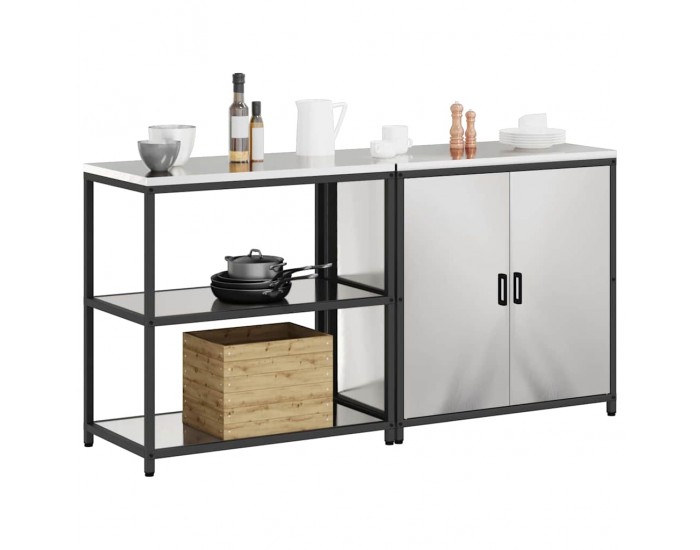 Sonata H Комплект за кухненско съхранение 2 pcs Сив 180 x 50 x 92 см