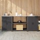 Sonata H Комплект за кухненско съхранение 3 pcs Черно 210 x 50 x 92 см