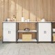 Sonata H Комплект за кухненско съхранение 3 pcs Бял 210 x 50 x 92 см