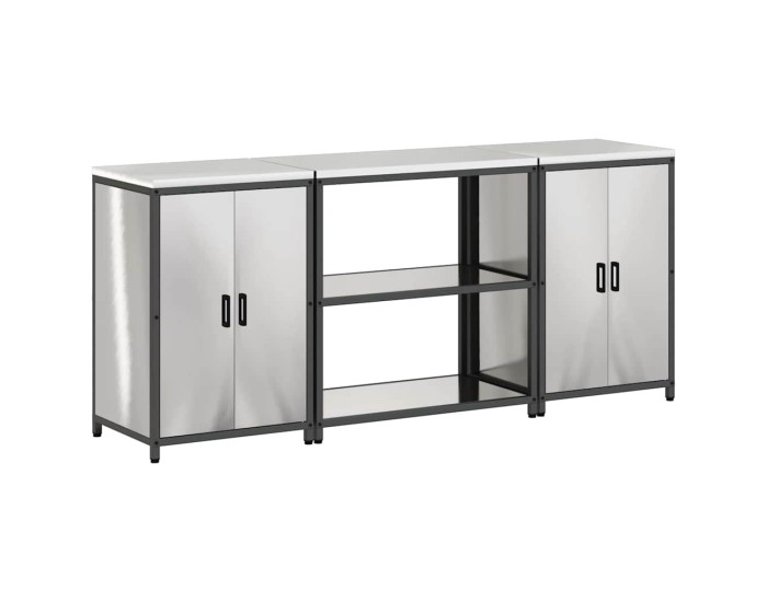 Sonata Set de depozitare pentru bucătărie HATTEM 3 buc. Argintiu