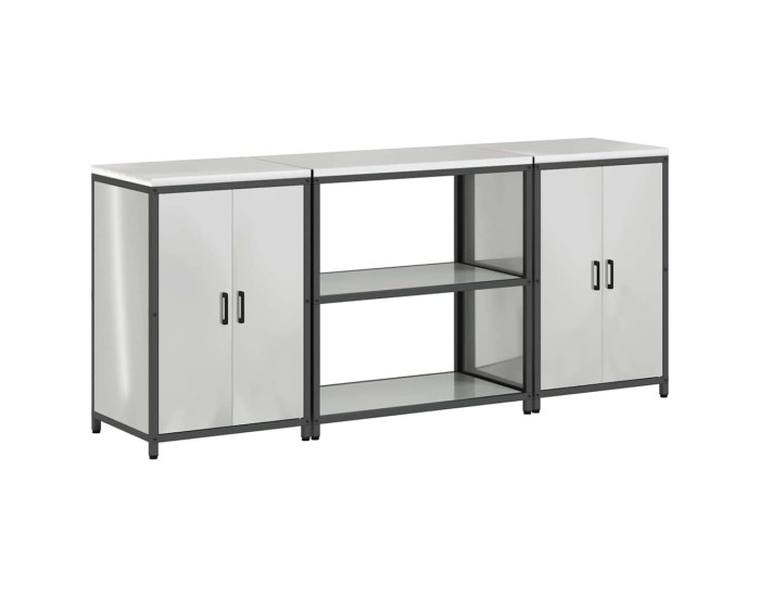 Sonata Set de depozitare pentru bucătărie HATTEM 3 buc. Argintiu
