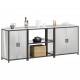 Sonata H Комплект за кухненско съхранение 3 pcs Сив 240 x 50 x 92 см