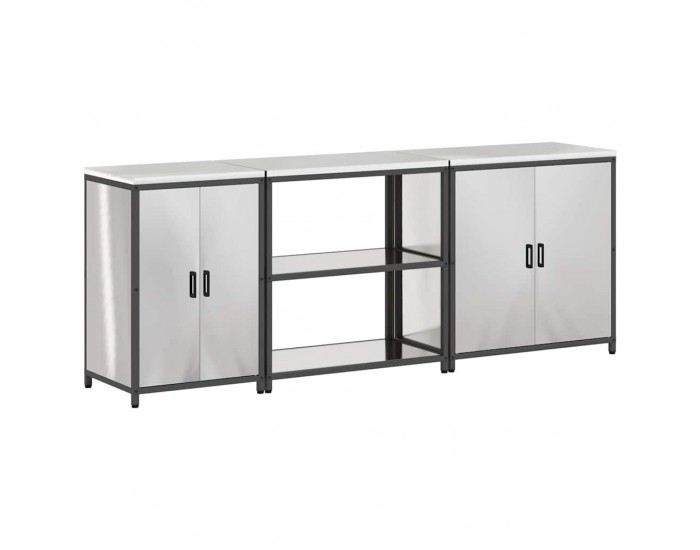 Sonata H Комплект за кухненско съхранение 3 pcs Сив 240 x 50 x 92 см