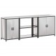 Sonata H Комплект за кухненско съхранение 3 pcs Сив 240 x 50 x 92 см