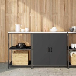 Sonata H Комплект за кухненско съхранение 2 pcs Черно 150 x 50 x 92 см - Bucătării modulare