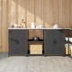Sonata H Комплект за кухненско съхранение 3 pcs Черно 180 x 50 x 92 см