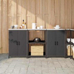 Sonata H Комплект за кухненско съхранение 3 pcs Черно 180 x 50 x 92 см - Bucătării modulare
