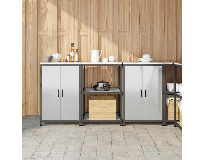 Sonata Set de depozitare pentru bucătărie HATTEM 3 buc. Argintiu