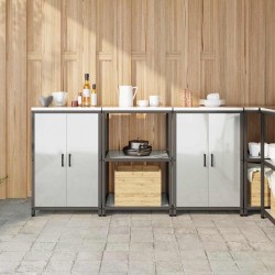 Sonata H Комплект за кухненско съхранение 3 pcs Сив 180 x 50 x 92 см - Bucătării modulare